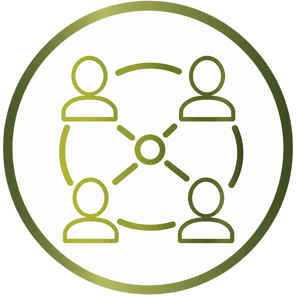 Piktogramm-Synergien-Kreis